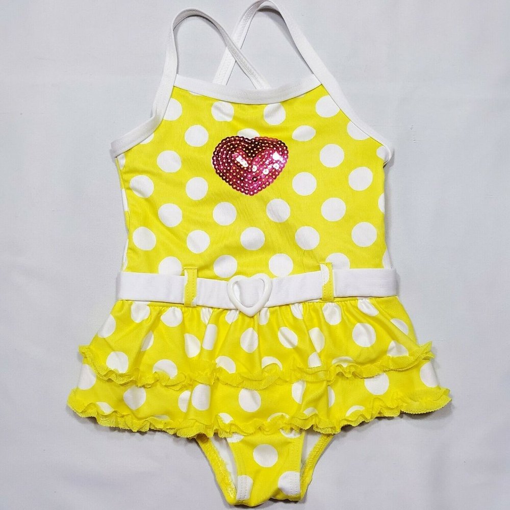 Penelope Mack Girls Swimsuit UPF 50+ One Piece Bathing New